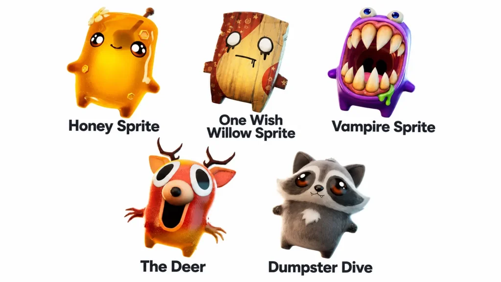 5 new spites fortnite