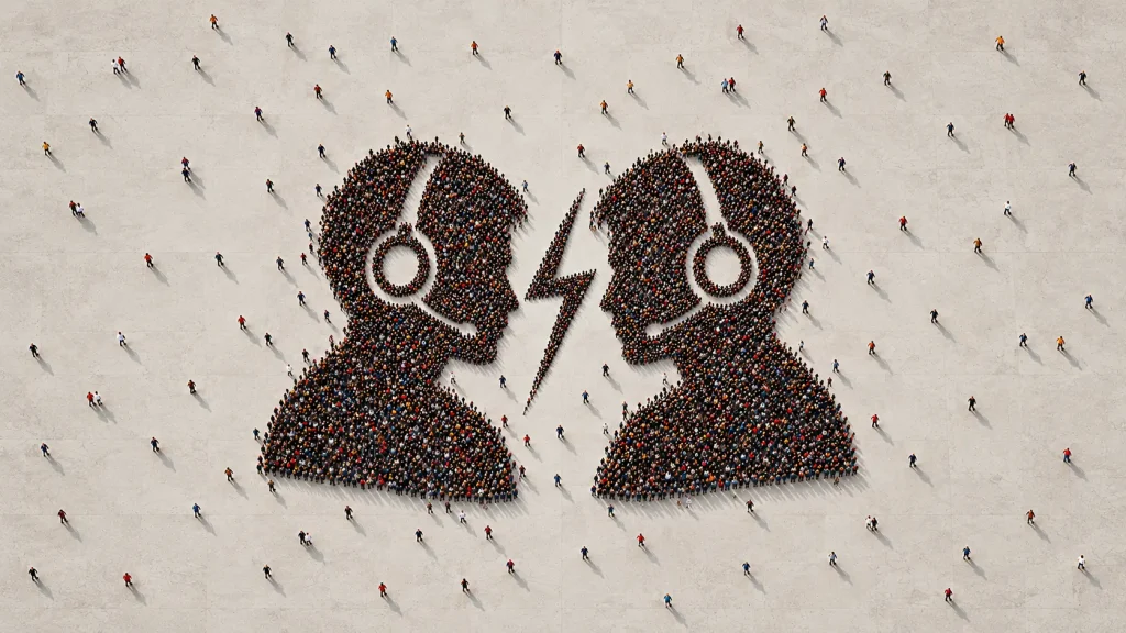 Crowd-formed headphone profiles and lightning